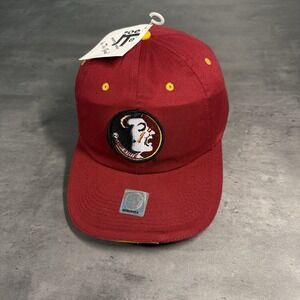 Vintage 90s Florida State Seminoles Hat Garnet Gold Dad Cap Strapback Cotton Cap